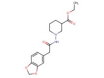 ethyl 1-[(1,3-benzodioxol-5-ylacetyl)amino]piperidine-3-carboxylate