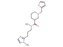 1-(2-furylmethyl)-N-methyl-N-[3-(1-methyl-1H-imidazol-2-yl)propyl]-3-piperidinecarboxamide