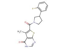 6-{[3-(2-fluorophenyl)-1-pyrrolidinyl]carbonyl}-5-methylthieno[2,3-d]pyrimidin-4(3H)-one