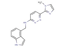 N-(1H-indol-4-ylmethyl)-6-(1-methyl-1H-imidazol-2-yl)pyridazin-3-amine