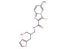 3-fluoro-N-[3-(2-furyl)-2-(hydroxymethyl)propyl]-6-methylimidazo[1,2-a]pyridine-2-carboxamide