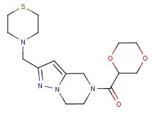 5-(1,4-dioxan-2-ylcarbonyl)-2-(4-thiomorpholinylmethyl)-4,5,6,7-tetrahydropyrazolo[1,5-a]pyrazine