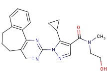 5-cyclopropyl-1-(6,7-dihydro-5H-benzo[6,7]cyclohepta[1,2-d]pyrimidin-2-yl)-N-(2-hydroxyethyl)-N-methyl-1H-pyrazole-4-carboxamide