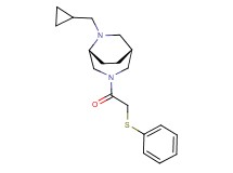(1R*,5R*)-6-(cyclopropylmethyl)-3-[(phenylthio)acetyl]-3,6-diazabicyclo[3.2.2]nonane