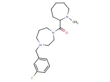 1-(3-fluorobenzyl)-4-[(1-methyl-2-azepanyl)carbonyl]-1,4-diazepane