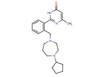 2-{2-[(4-cyclopentyl-1,4-diazepan-1-yl)methyl]phenyl}-6-methylpyrimidin-4(3H)-one