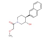 (3S*,4S*)-1-(methoxyacetyl)-4-(2-naphthyl)piperidin-3-ol