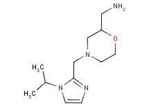 ({4-[(1-isopropyl-1H-imidazol-2-yl)methyl]morpholin-2-yl}methyl)amine
