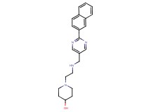 1-[2-({[2-(2-naphthyl)pyrimidin-5-yl]methyl}amino)ethyl]piperidin-4-ol