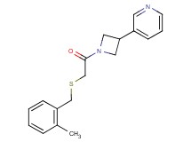 3-(1-{[(2-methylbenzyl)thio]acetyl}-3-azetidinyl)pyridine