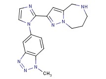 2-[1-(1-methyl-1H-1,2,3-benzotriazol-5-yl)-1H-imidazol-2-yl]-5,6,7,8-tetrahydro-4H-pyrazolo[1,5-a][1,4]diazepine