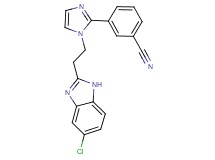 3-{1-[2-(5-chloro-1H-benzimidazol-2-yl)ethyl]-1H-imidazol-2-yl}benzonitrile