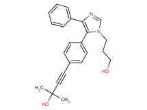 4-{4-[1-(3-hydroxypropyl)-4-phenyl-1H-imidazol-5-yl]phenyl}-2-methylbut-3-yn-2-ol