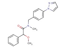 2-methoxy-N-methyl-2-phenyl-N-[4-(1H-pyrazol-1-yl)benzyl]acetamide