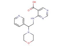 4-[(2-morpholin-4-yl-2-pyridin-3-ylethyl)amino]pyrimidine-5-carboxylic acid