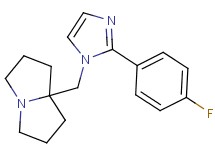 7a-{[2-(4-fluorophenyl)-1H-imidazol-1-yl]methyl}hexahydro-1H-pyrrolizine