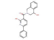 2-[(2-hydroxy-6-phenyl-3-pyridinyl)carbonyl]-1,2,3,4-tetrahydro-4-isoquinolinol