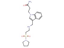 3-[3-({[2-(pyrrolidin-1-ylsulfonyl)ethyl]amino}methyl)-1H-indol-1-yl]propanamide