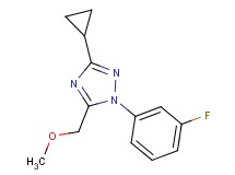 3-cyclopropyl-1-(3-fluorophenyl)-5-(methoxymethyl)-1H-1,2,4-triazole