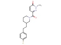 6-({3-[2-(4-fluorophenyl)ethyl]-1-piperidinyl}carbonyl)-2-methyl-3(2H)-pyridazinone