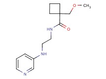1-(methoxymethyl)-N-[2-(pyridin-3-ylamino)ethyl]cyclobutanecarboxamide