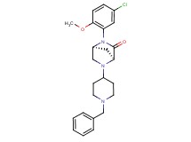 (1S*,4S*)-5-(1-benzyl-4-piperidinyl)-2-(5-chloro-2-methoxyphenyl)-2,5-diazabicyclo[2.2.1]heptan-3-one