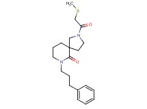 2-[(methylthio)acetyl]-7-(3-phenylpropyl)-2,7-diazaspiro[4.5]decan-6-one