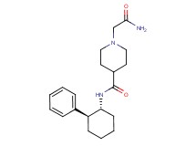 1-(2-amino-2-oxoethyl)-N-[(1R*,2S*)-2-phenylcyclohexyl]-4-piperidinecarboxamide