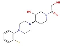 (3R*,4R*)-4-[4-(2-fluorophenyl)-1-piperazinyl]-1-glycoloyl-3-piperidinol