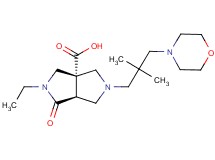 (3aS*,6aS*)-5-(2,2-dimethyl-3-morpholin-4-ylpropyl)-2-ethyl-1-oxohexahydropyrrolo[3,4-c]pyrrole-3a(1H)-carboxylic acid