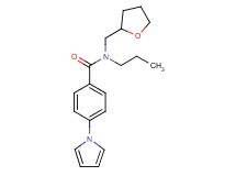 N-propyl-4-(1H-pyrrol-1-yl)-N-(tetrahydrofuran-2-ylmethyl)benzamide