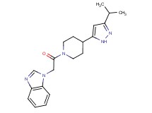1-{2-[4-(3-isopropyl-1H-pyrazol-5-yl)piperidin-1-yl]-2-oxoethyl}-1H-benzimidazole