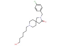 2-(4-chlorobenzyl)-8-(6-hydroxyhexyl)-2,8-diazaspiro[4.5]decan-3-one