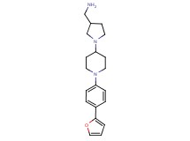 [(1-{1-[4-(2-furyl)phenyl]-4-piperidinyl}-3-pyrrolidinyl)methyl]amine bis(trifluoroacetate)