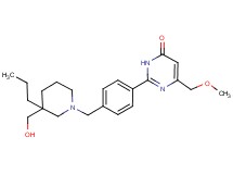 2-(4-{[3-(hydroxymethyl)-3-propylpiperidin-1-yl]methyl}phenyl)-6-(methoxymethyl)pyrimidin-4(3H)-one