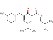 N-isobutyl-1-isopropyl-5-[(3-methyl-1-piperidinyl)carbonyl]-4-oxo-1,4-dihydro-3-pyridinecarboxamide