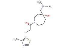 4-[(dimethylamino)methyl]-1-[3-(4-methyl-1,3-thiazol-5-yl)propanoyl]-4-azepanol