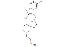 2-[(6-chloro-2-methylimidazo[1,2-a]pyridin-3-yl)methyl]-7-(2-methoxyethyl)-2,7-diazaspiro[4.5]decane