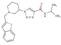 1-[1-(1-benzothien-2-ylmethyl)-3-piperidinyl]-N-isopropyl-1H-1,2,3-triazole-4-carboxamide