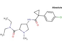 (4S)-4-({[1-(4-chlorophenyl)cyclopropyl]carbonyl}amino)-N,N-diethyl-1-methyl-L-prolinamide