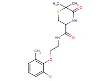 N-[2-(2-chloro-6-methylphenoxy)ethyl]-6,6-dimethyl-5-oxothiomorpholine-3-carboxamide