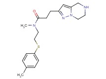 N-methyl-N-{2-[(4-methylphenyl)thio]ethyl}-3-(4,5,6,7-tetrahydropyrazolo[1,5-a]pyrazin-2-yl)propanamide hydrochloride