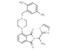 4-[4-(2,5-dimethylbenzyl)-1-piperazinyl]-2-[1-(1,3-thiazol-2-yl)ethyl]-1H-isoindole-1,3(2H)-dione