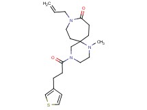 9-allyl-1-methyl-4-[3-(3-thienyl)propanoyl]-1,4,9-triazaspiro[5.6]dodecan-10-one
