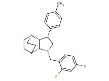 (3R*,3aR*,7aR*)-1-(2,4-difluorobenzyl)-3-(4-methylphenyl)octahydro-4,7-ethanopyrrolo[3,2-b]pyridine