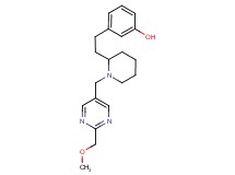 3-[2-(1-{[2-(methoxymethyl)-5-pyrimidinyl]methyl}-2-piperidinyl)ethyl]phenol