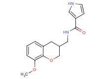 N-[(8-methoxy-3,4-dihydro-2H-chromen-3-yl)methyl]-1H-pyrrole-3-carboxamide