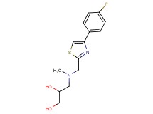 3-[{[4-(4-fluorophenyl)-1,3-thiazol-2-yl]methyl}(methyl)amino]propane-1,2-diol