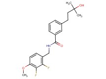 N-(2,3-difluoro-4-methoxybenzyl)-3-(3-hydroxy-3-methylbutyl)benzamide