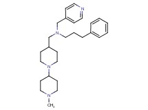N-[(1'-methyl-1,4'-bipiperidin-4-yl)methyl]-3-phenyl-N-(4-pyridinylmethyl)-1-propanamine